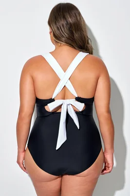 Black & White Colorblock...