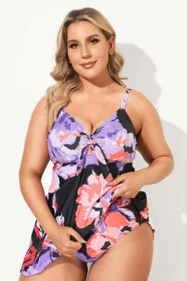 Flower Printed Backless...