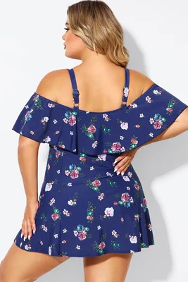 Floral Off Shoulder Tummy...
