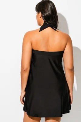 Black & White Stripe Halter...