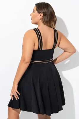 Graceful Black Mesh Panel...