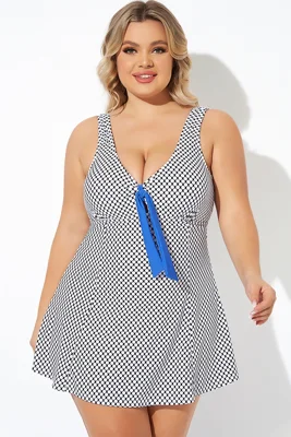 Dots Tie-Front Wide...