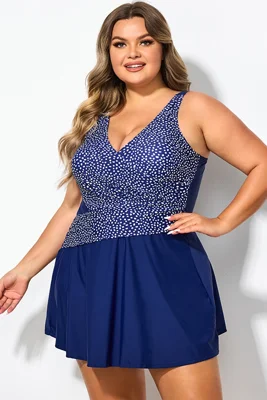 Silver Foil Dots Mesh-inset...