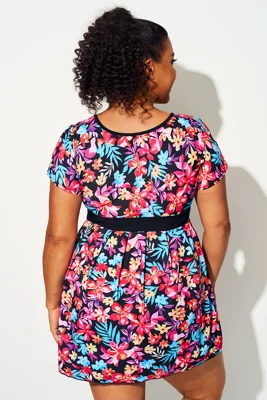 Multi Floral Print Short...