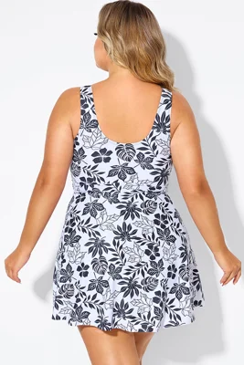  Black Floral Print Cut Out...