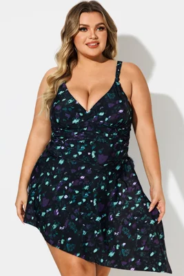 Knotted Front Straps Floral...