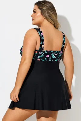 Plus Size Floral Print...