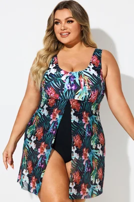 Tropical Floral Print...