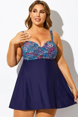 Plus Size Bohemian Multi...