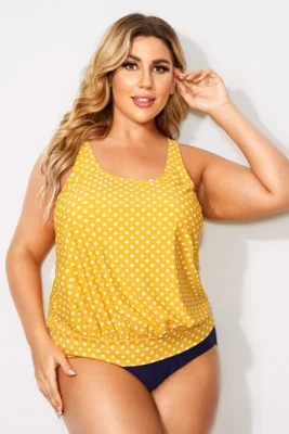 Yellow Dots Racerback Tummy...