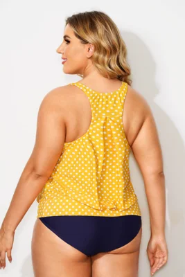 Yellow Dots Racerback Tummy...