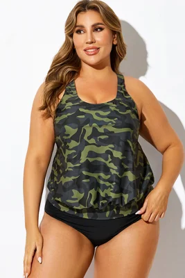 Green Camo Racerback Tummy...