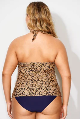 Leopard Printed Shirred...