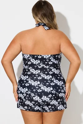 Floral Print Self-Tie...