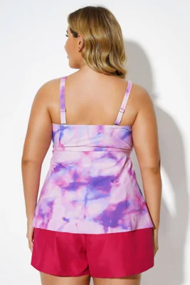 Tie Dye V-Neck Twist...