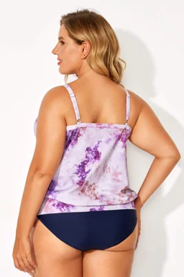 Tie Dye Printed V-Neck...