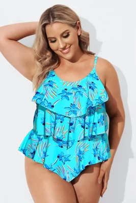 Flower Printed V-neck...