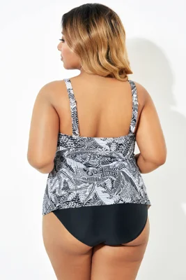 Keyhole High Neck Tankini...