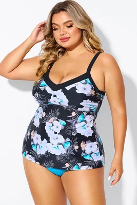 Floral Print Underwire...