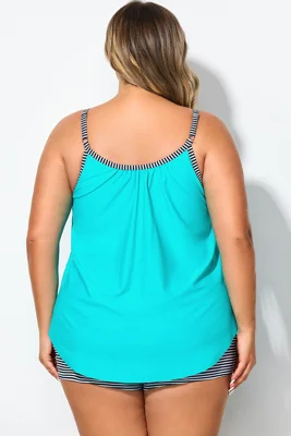 Fashionable Striped bowknot...