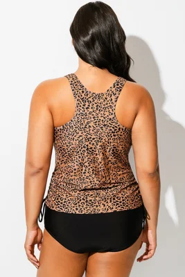 Leopard Print Built-In Bra...