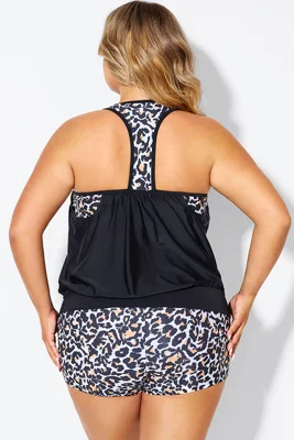 Leopard Print T-Back...