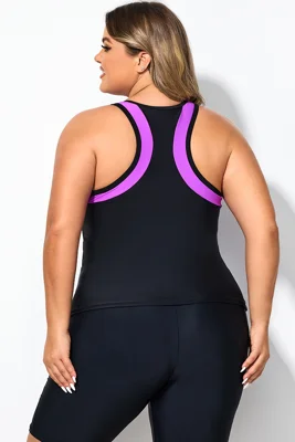 Firework Print High Neck...