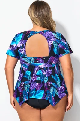 Tropical Floral Print...