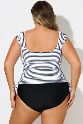 Black & White Stripes Tie...