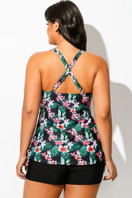 Floral Print Drawstring...