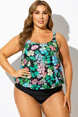 Beach Floral Print Blouson...