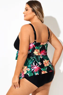 Black Floral Print...