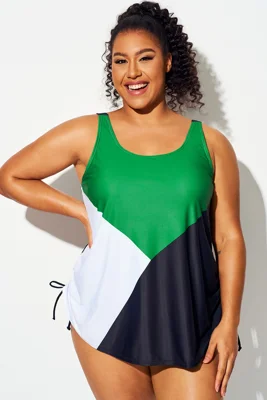 Green Color Block...