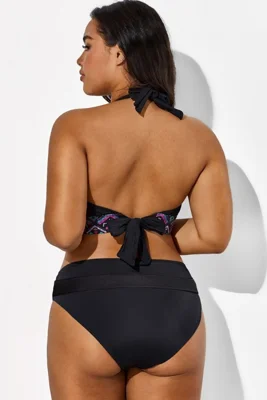 Black and Purple Printed...