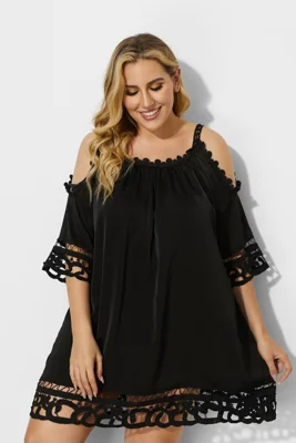 Black Crochet Off the...