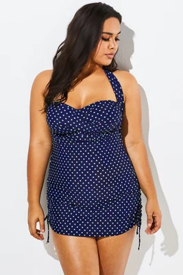 Blue Polka Dot One Piece...