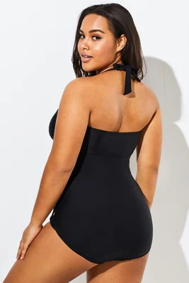 Black Cut Out Underwire...