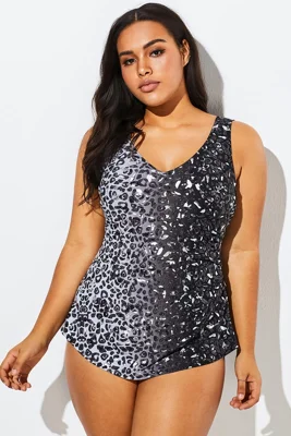 Modern Sarong Front V-Neck...