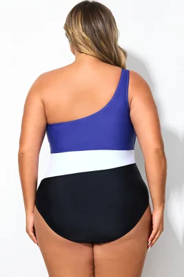 Plus Size Tricolor...