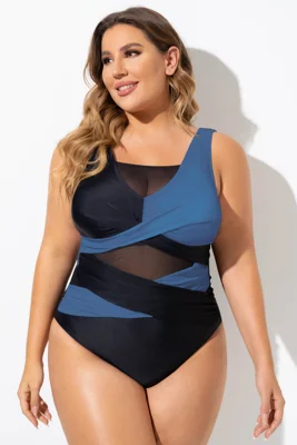 Black & Blue Sexy Cut Out...
