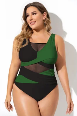 Green & Black Sexy Cut Out...