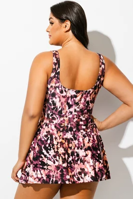 V-Neck Auburn Tie Dye Black...