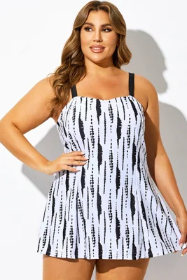 Tie-Dye Square Neckline...