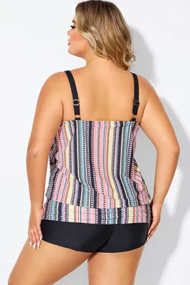 Vintage Multi Color Double...