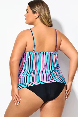 Women Stripe Bandeau...