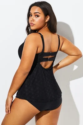 Black Faux Flyaway Flowy...