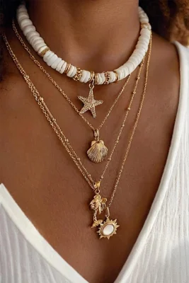 Starfish Shell Sun Pendant...