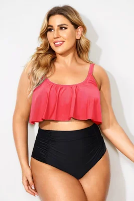  Dark Pink Scoop Neck...