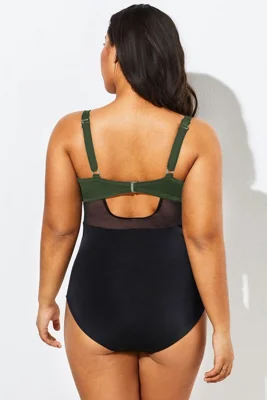 Colorblock Cut Out Mesh...