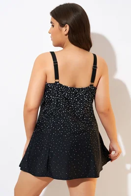 Black White Dot Square...